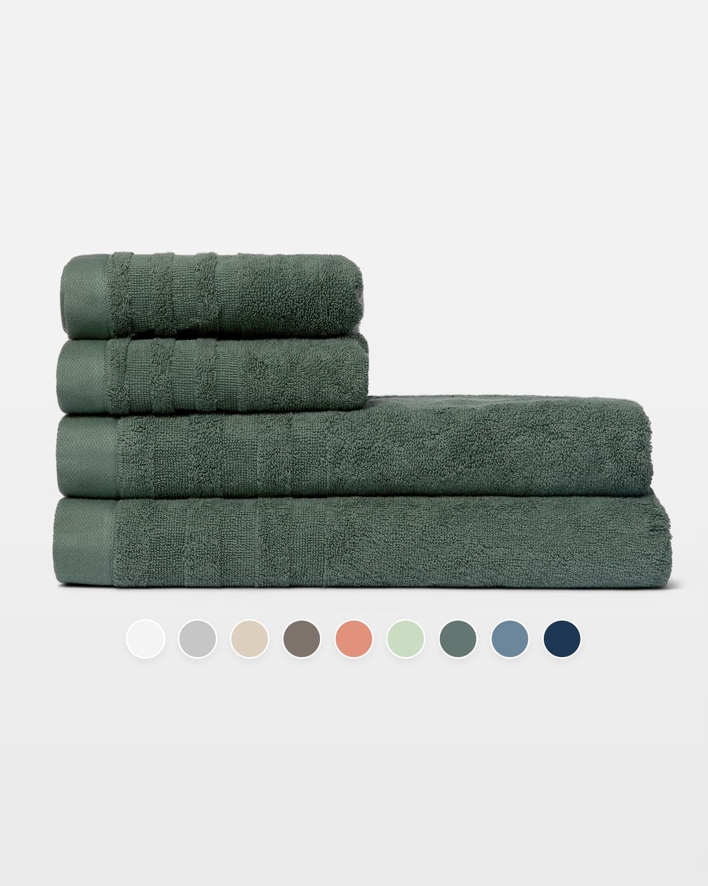 Set mit 4 Handtüchern (2 St. 50x100 cm, 2 St. 70x140 cm)