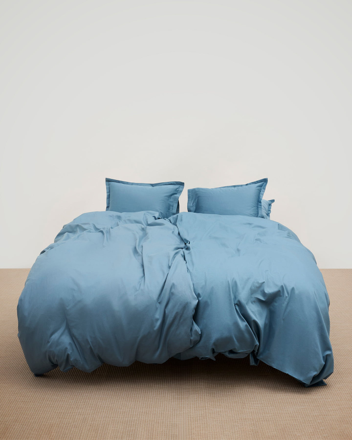 Bettwäscheset Vidd - North Sea Blue in der Gruppe Bettwäsche / Bettwäsche bei A L V A (1061)