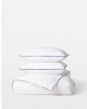 Bettwäscheset Strimma - Cloud White
