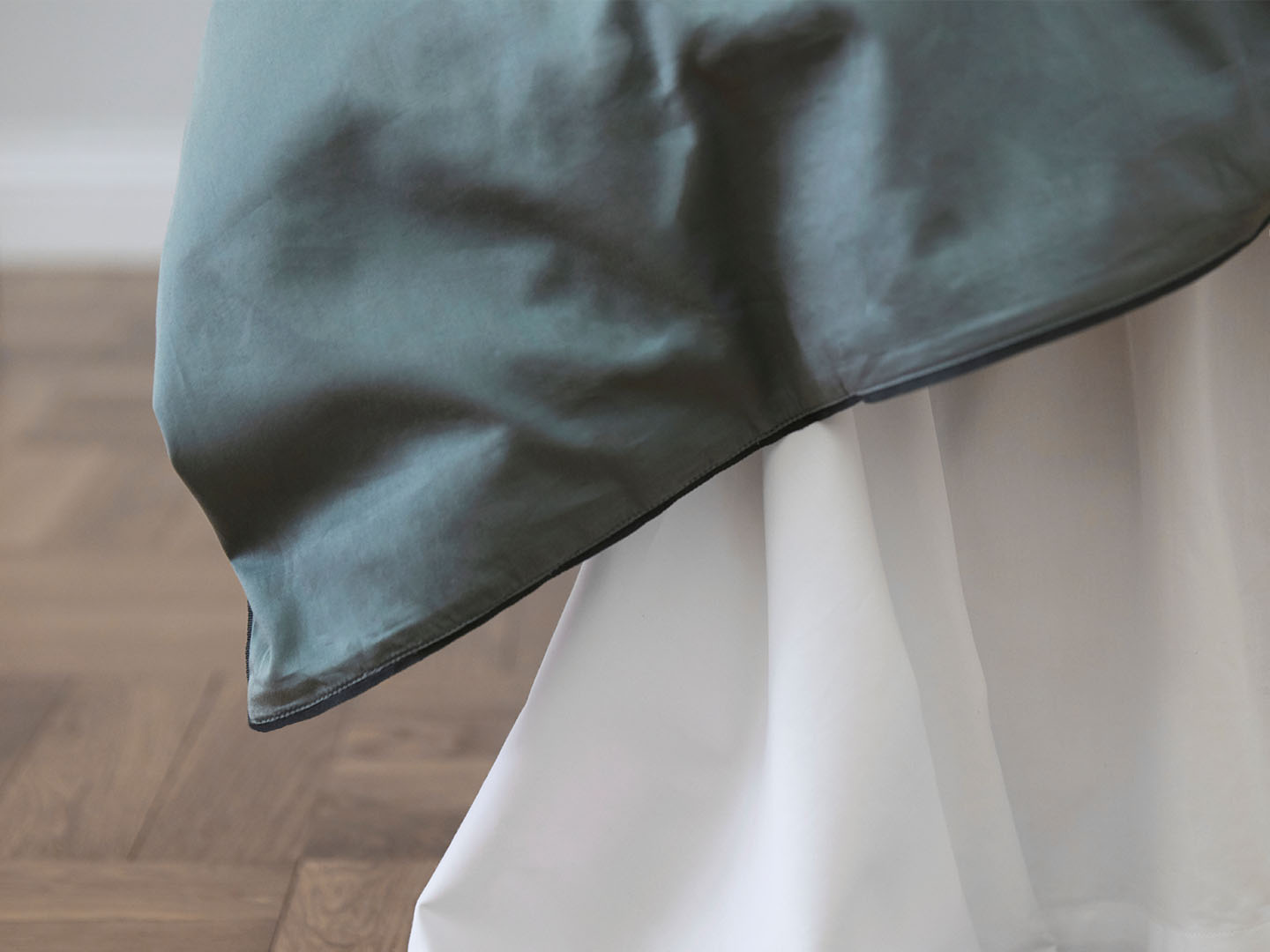 Bettwäscheset Strimma - Washed Bottle Green