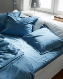 Spannbettlaken Lind - North Sea Blue