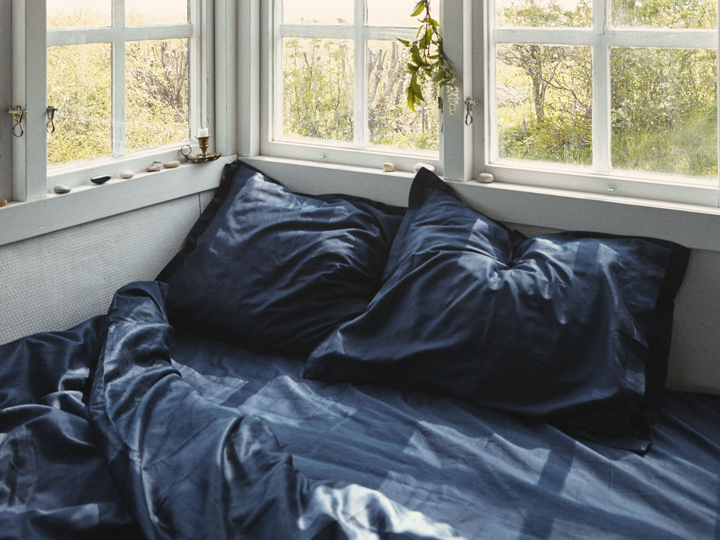 Spannbettlaken Lind - Midnight Blue