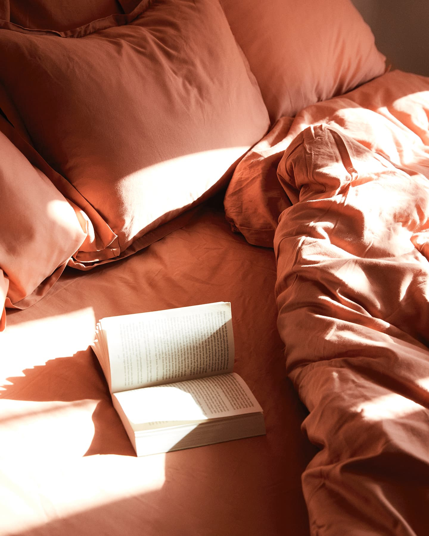 Spannbettlaken Lind - Pink Terracotta