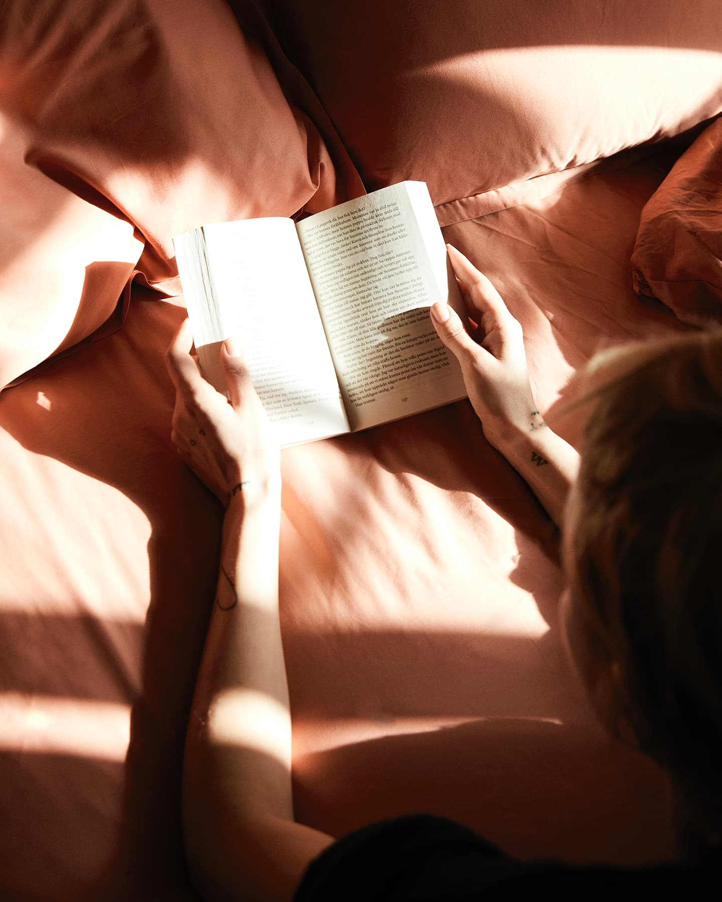 Spannbettlaken Lind - Pink Terracotta