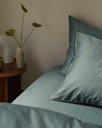 Spannbettlaken Lind - Washed Bottle Green Spannbettlaken Lind - Washed Bottle Green