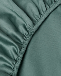 Spannbettlaken Lind - Washed Bottle Green Spannbettlaken Lind - Washed Bottle Green