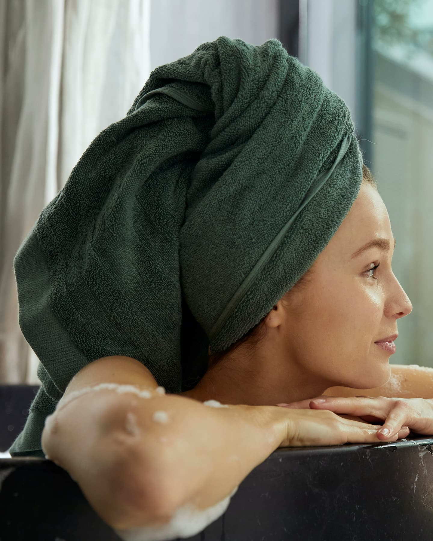 Handtuch Essens - Washed Bottle Green