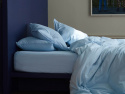 Spannbettlaken Nejd Perkal - Ice Blue