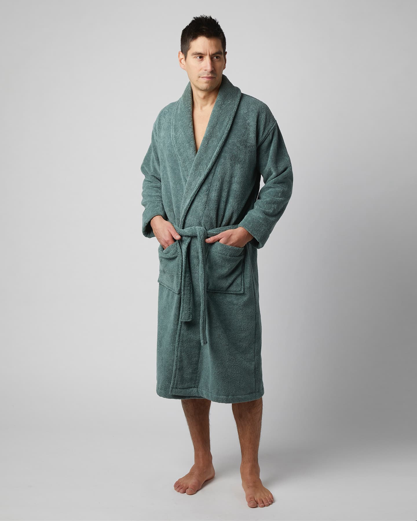 Bademantel Essens - Washed Bottle Green