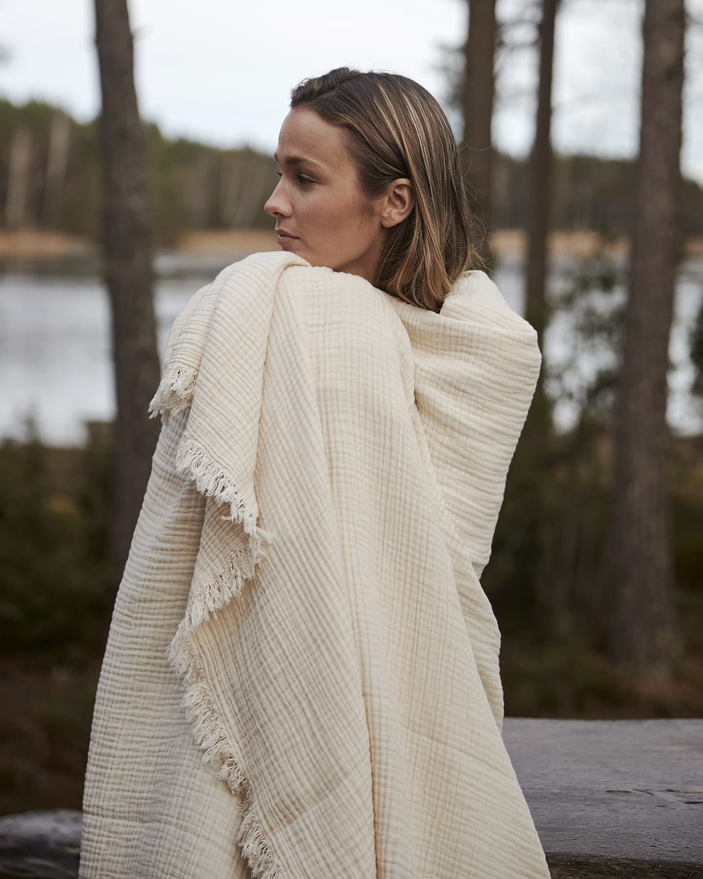 Decke Vira - Raw Cotton