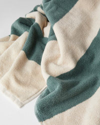 Badetuch Vinda - Seashell Beige / Washed Bottle Green Badetuch Vinda - Seashell Beige / Washed Bottle Green