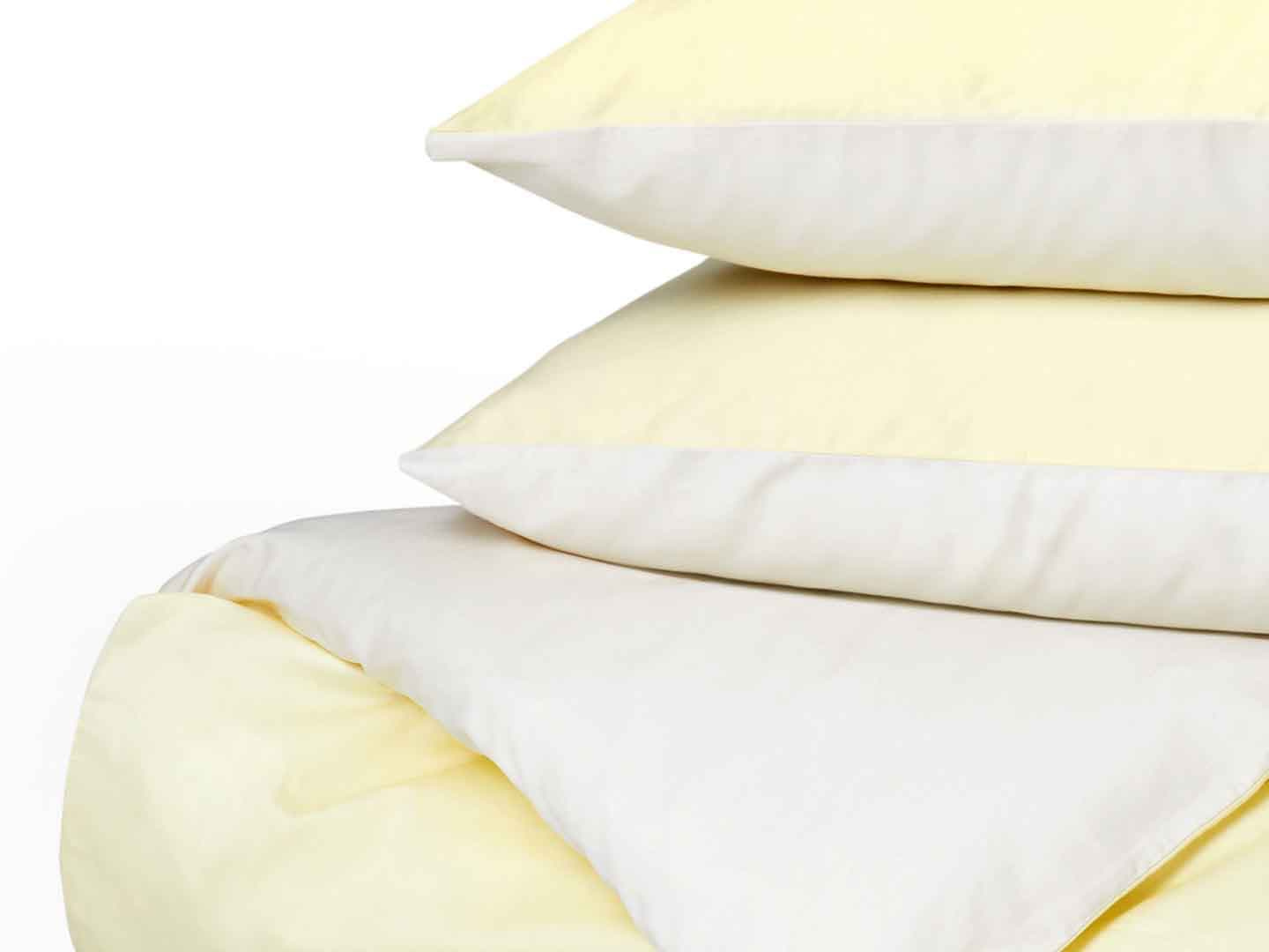 Kissenbezug Tvenne - Lemonade Yellow / Raw Cotton