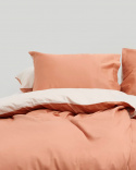 Kissenbezug Tvenne - Pink Terracotta / Seashell Beige