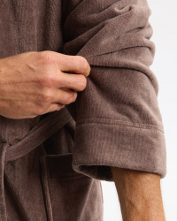 Bademantel Vindel - Deep Taupe Bademantel Vindel - Deep Taupe