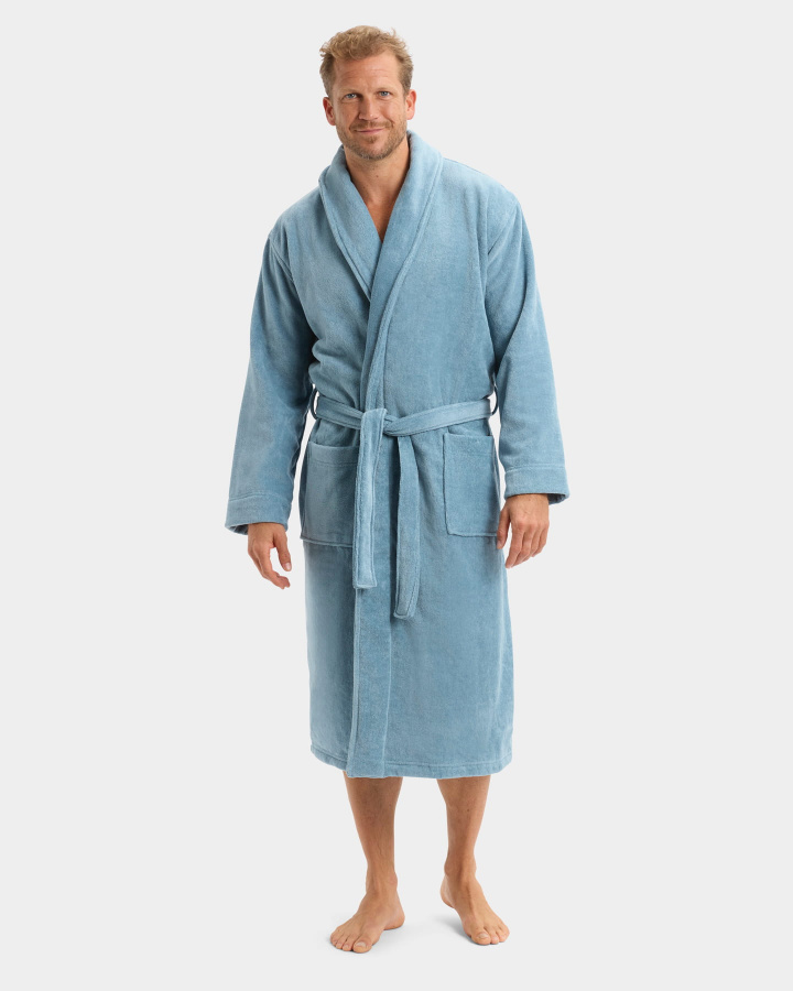 Bademantel Vindel - North Sea Blue in der Gruppe Bademäntel bei A L V A (1275)