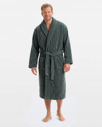 Bademantel Vindel - Forest Green & Washed Bottle Green Bademantel Vindel - Forest Green & Washed Bottle Green