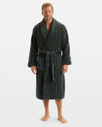 Bademantel Vindel - Forest Green & Washed Bottle Green Bademantel Vindel - Forest Green & Washed Bottle Green