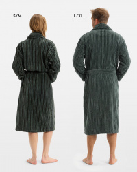 Bademantel Vindel - Forest Green & Washed Bottle Green Bademantel Vindel - Forest Green & Washed Bottle Green