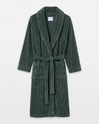 Bademantel Vindel - Forest Green & Washed Bottle Green Bademantel Vindel - Forest Green & Washed Bottle Green