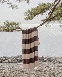 Badetuch Vinda - Seashell Beige / Deep Taupe Badetuch Vinda - Seashell Beige / Deep Taupe
