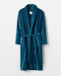 Bademantel Vindel - Petrol Blue / Midnight Blue
