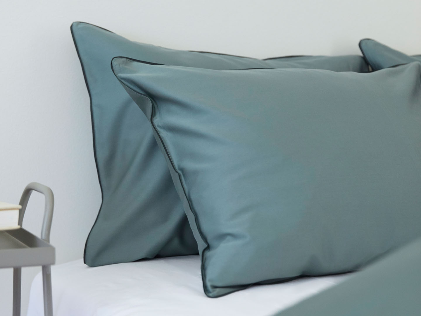 2er Set Bettwäscheset Strimma Washed Bottle Green (135x200)